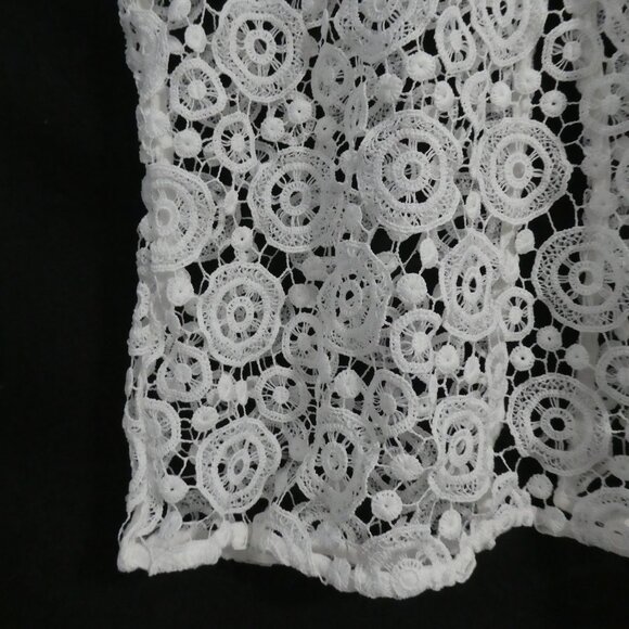 NEXT | size 14 | Elegant White Lace Top with Circular Pattern - Picture 6 of 13